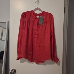 Zadig & Voltaire Scarlet Button-Up Blouse